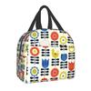 Orla Kiely Multi Stem Thermal Insulated Lunch Bag Scandinavian Flower Portable Lunch Tote for Outdoor Picnic Storage Food Box