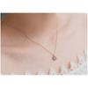 S925 Silver Evil Eye Necklace with Blue Eyes and Diamond-Set - Korean Style Simple Clavicle Design