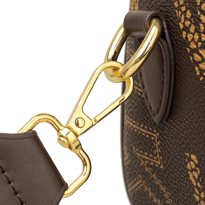 Vintage bedruckter Brief vielseitige kleine quadratische Tasche