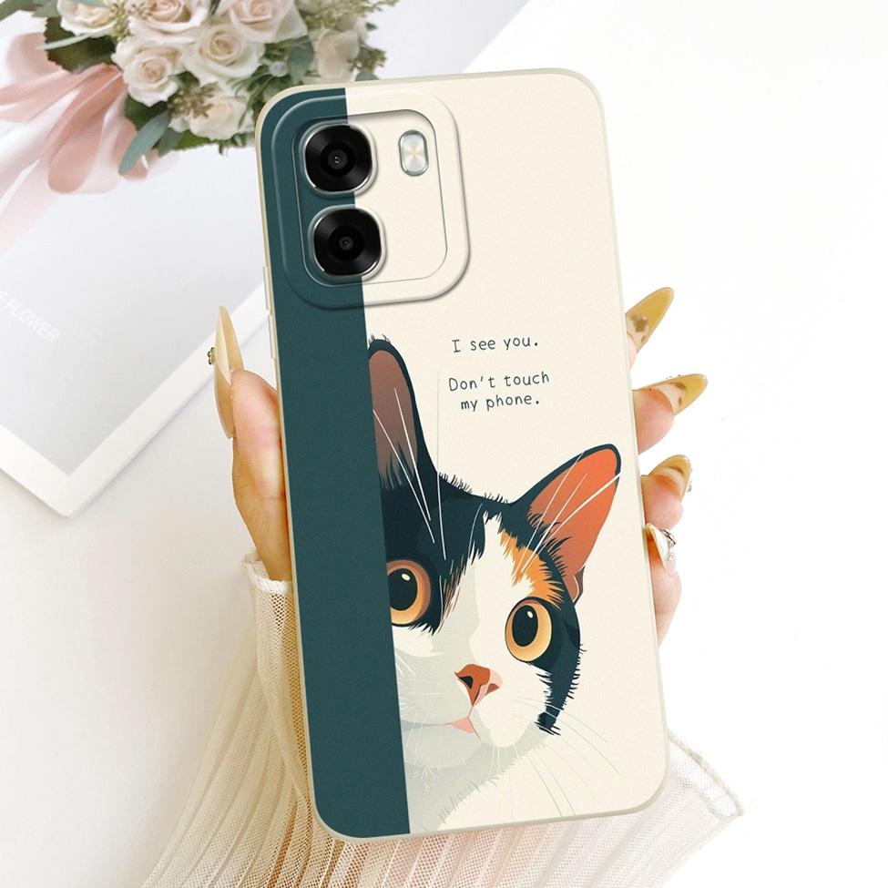 For Oppo A6x 4G CPH2819 5G CPH2783 Phone Case For Oppo A6x Cover Cute Kawaii Luxury Fashion Flowers Cool Painted Silicone Casing