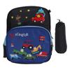 Kids Backpack Adjustable Shoulder Strap Lightweight Cartoon Car Children School Bag for Boys Girls S Size