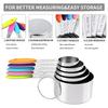 A25F-Measuring Cups And Spoons Set, Stainless Steel, Kitchen Utensils For Cooking And Baking