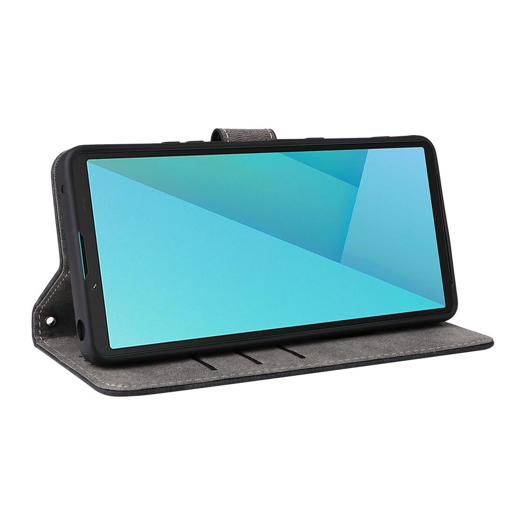 For Sony Xperia 10 VII Case Wallet RFID Blocking PU Leather Phone Cover Stand with Strap