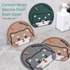 Cartoon Cat Sewer Floor Drain Cover Anti-insect Anti Odor Sewer Sealing Silicone Mat Anti-blocking Deodorant Cover