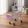 Mini Shopping Cart Moving Wheels Small Metal Toy Cute Gift Miniature Supermarket