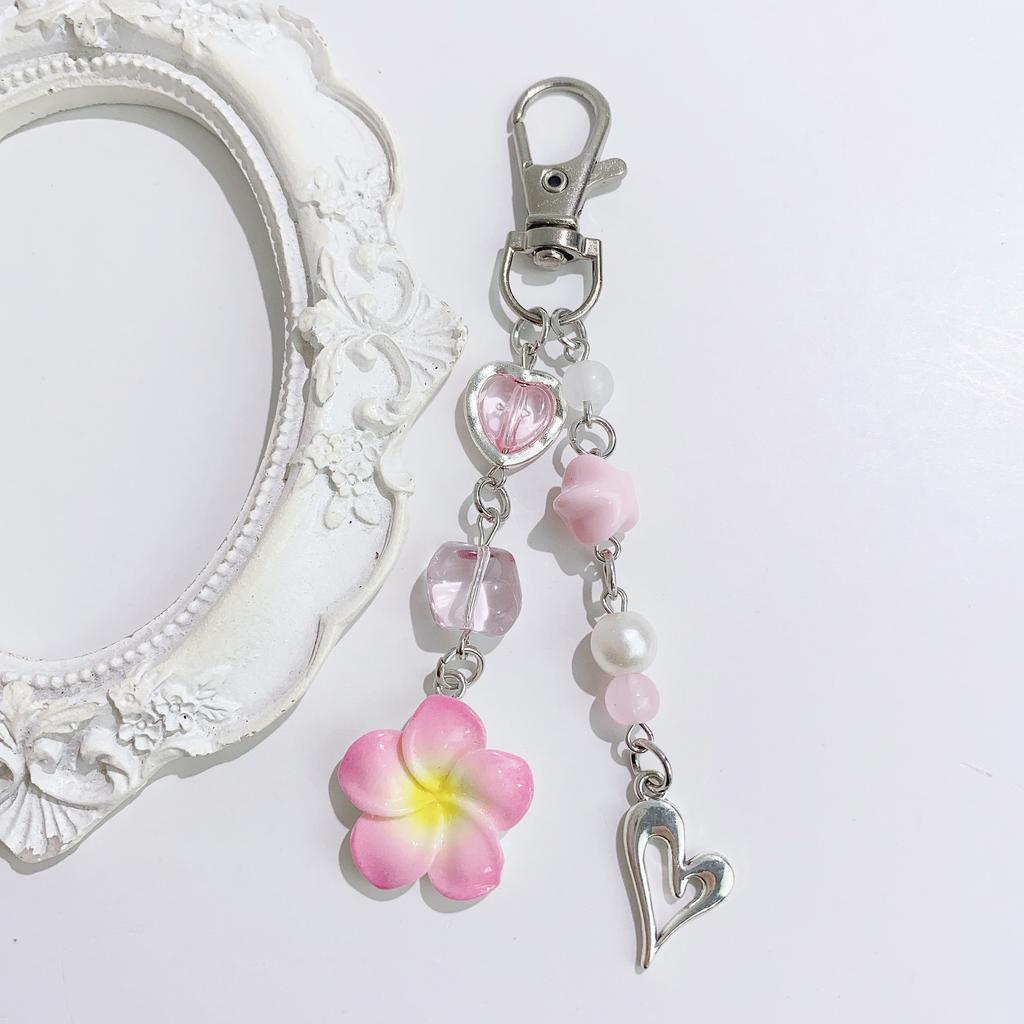 Backpack Pendant Portable Beaded Keychain Heart Star Keychain Delicate Cute Key Chain For Handbags Diy Jewelry Backpacks