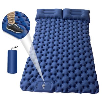 Vzduchová matrace pro 2 osoby pro venkovní kempingový batoh 196 * 125 * 9 cm Spací podložka Air Camping Mat with Air Polštář Rychlé nafouknutí