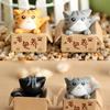 1Pc/Set Cute Mini Garden Kitten Ornament Cat Miniature Figurines Home Room Decor