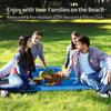 2.1x2m Waterproof Pocket Camping Mat Beach Blanket Folding Camping Mat Mattress Portable Lightweight Mat Outdoor Picnic Mat Sand Beach Mat