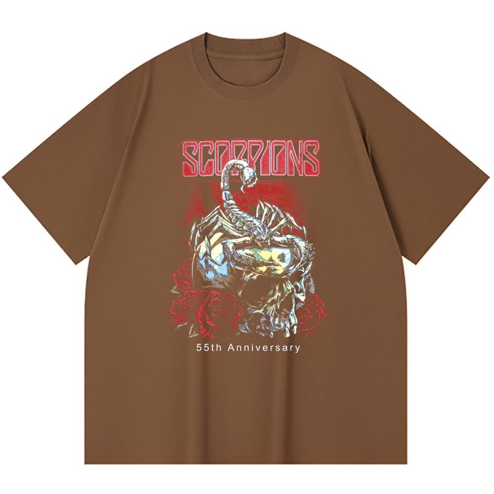 230 g/m² 100% Baumwolle Heavy Metal T-Shirt Rockband Beliebte Musik Druck Unisex Schweres Baumwoll-T-Shirt