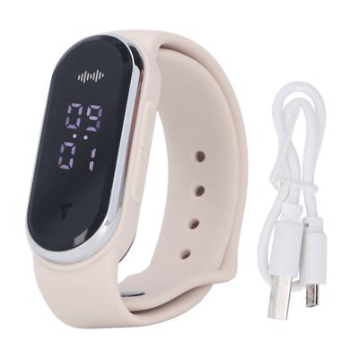Orologio Braccialetto Anti Zanzare Gel di Silice Ricaricabile USB Braccialetto Repellente per Zanzare Ultrasonico per