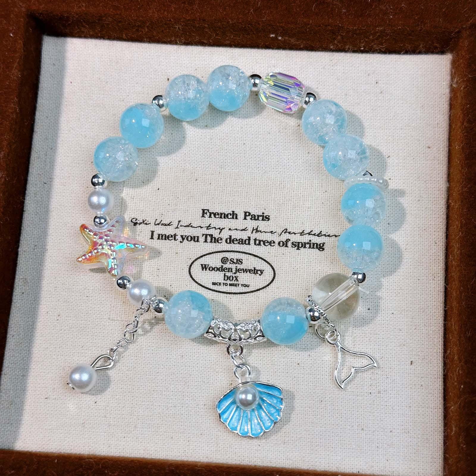 Pearl Star Beaded Bracelet: Best Friend or Couple Gift for Men & Women