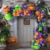Halloween Balloon Arch Set Halloween Balloon Party Background Decoration Aluminum Film Latex Balloon Set