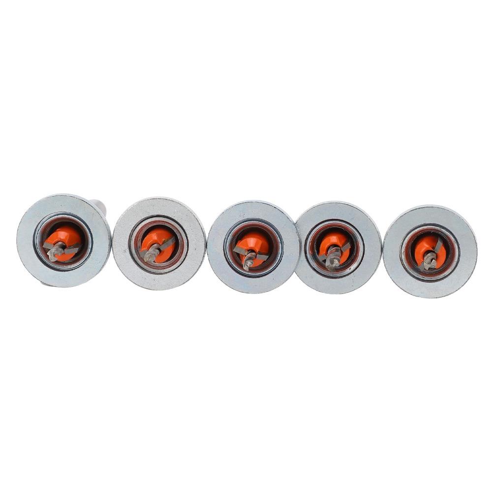 5pcs Carbide Tipped Countersink Drill Bit Alloy Steel Counterbore Drill Bit Hole Drilling