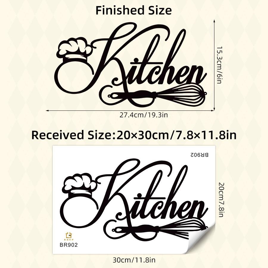 

European Simple INS Style English Phrase Wall Stickers Self-Adhesive Decals for Kitchen Dining Room Home Decor 20x30CM