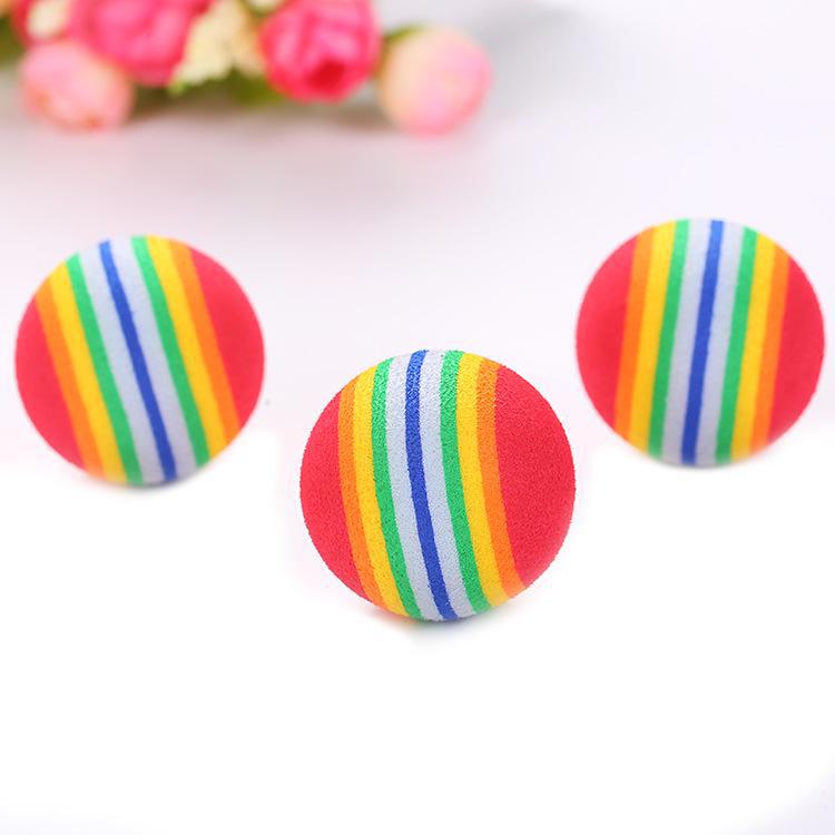EVA Rainbow Ball Interactive Cat Toy