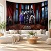 Die Addams Family Wandteppich Heimdekoration Hängendes Stoffkunst Hintergrundteppich für Schlafzimmer