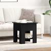 Coffee Table Black Oak Look 40 X 40 X 42 Cm Particleboard