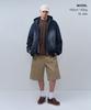 Musinsa Standard Big Brush Oversized Denim Hooded Zip-Up Jacket [Medium Indigo]