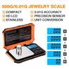 Graduation Electronic Scales 500g  0.01g Digital Scale Jewelry Scale  Milligram Calibration Weights