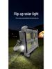 Ultra-Bright Solar Rechargeable Waterproof Portable Floodlight for Outdoor Camping and Night Market Emergencies