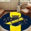 Aik Crest  Round mat, Anti-slip Circle Carpet Chair rug For livingroom,Bedroom, doormat home decor Gift Christmas Gifts