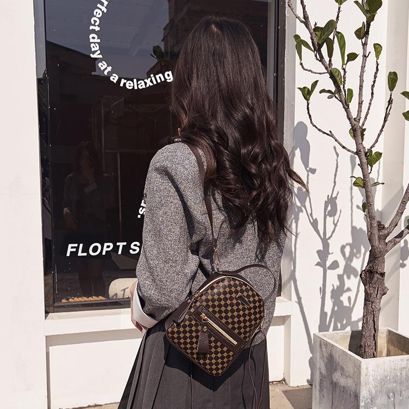 Printed Simple Backpack Fashionable Backpack Women's Bag Fresh and Sweet Student Schoolbag Handbag One Piece