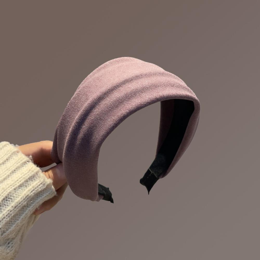 Wide Fabric Headbands For Women Girls Simple Hair Hoop Cover Gray Hair Head Bands Wide Soft Hairband Headwear