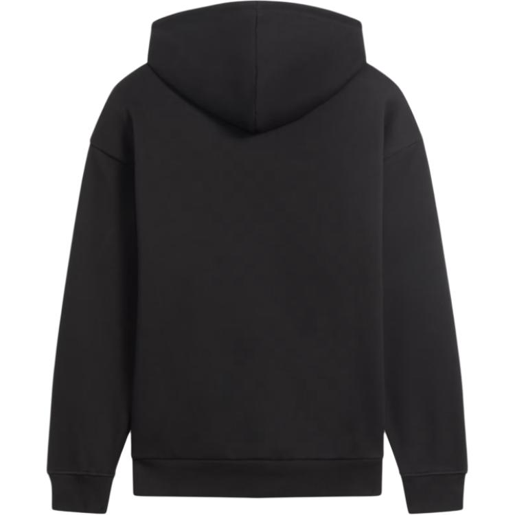 Puma Tonalscript Hoodie With Letter Embroidery And Drawstring Hooded Pullover Sweatshirt Men Hoodies Black 684401-01