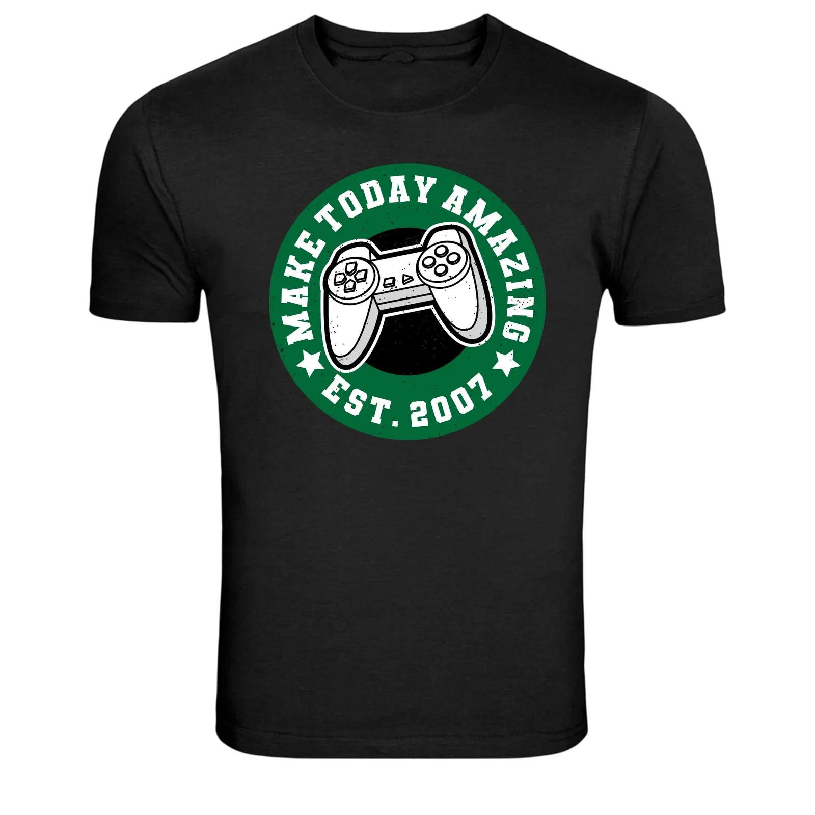 Make Today Amazing Gamer Controller Graphic T-Shirt M