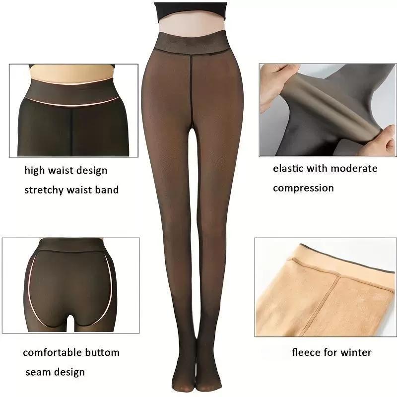 Autumn Winter Thicken Thermal Oversize Stockings High Waist Stretchy Compression Shaping Tights Soft Velvet Leg Warmers Leggings