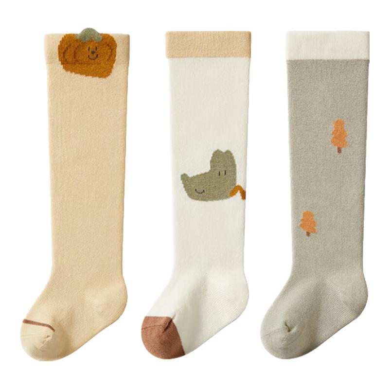 Unisex Non-Constricting Baby Over-the-Knee Cotton Socks 6-12 Months