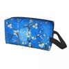 Travel Vincent Gogh Almond Blossoms Violet Toiletry Bag Flowers Makeup Cosmetic Organizer Storage Dopp Kit Case