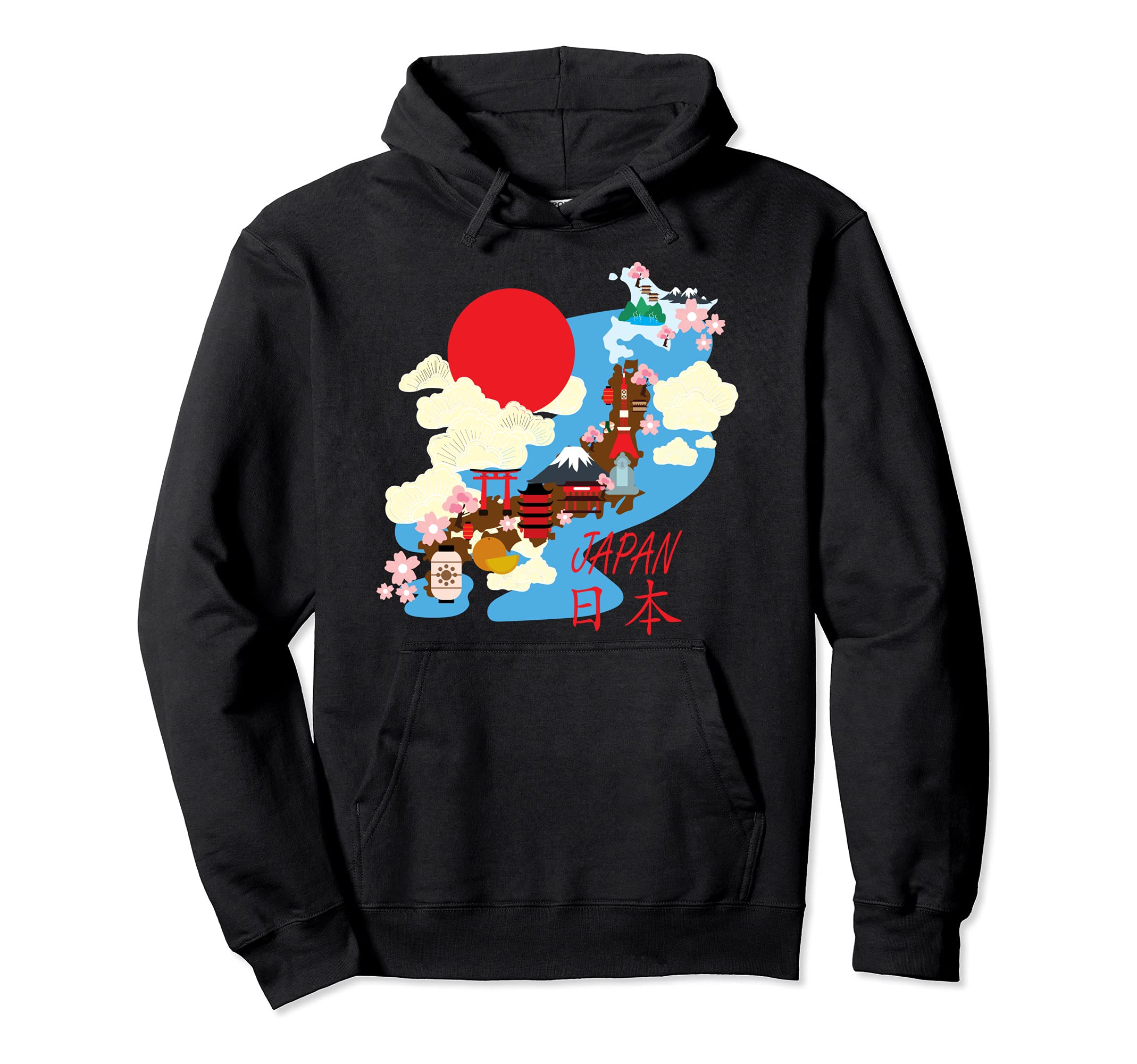 

Japan Map Japan Cool Souvenir Hoodie