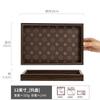 Wooden Tray Light Luxury Living Room Desktop Jewelry Storage Tray Leather Material Retro Desktop Display Plate