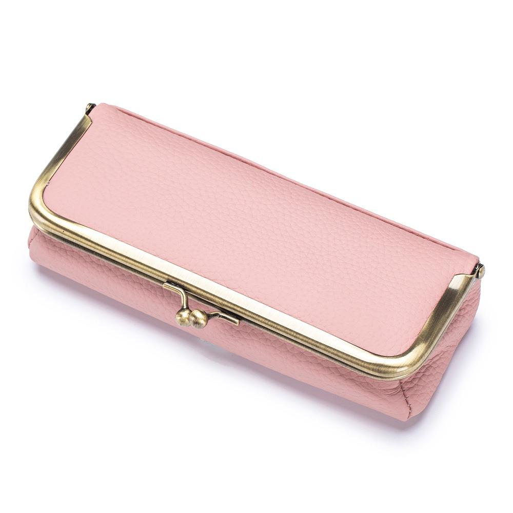 

Чехол для хранения солнцезащитных очков из натуральной кожи, Роскошный чехол для карандаша для бровей, Очки для близорукости розовый