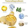 Vivesha Under Eye Patches for Dark Circles with 24k Gold,Pack of 60 Eye Cooling Gel Pads (60 G)