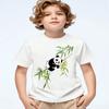 Bestselling Panda Summer Tshirts for Boys and Children Halfsleeved Summer Wear Shortsleeved Stylish Boys Tops Polyester