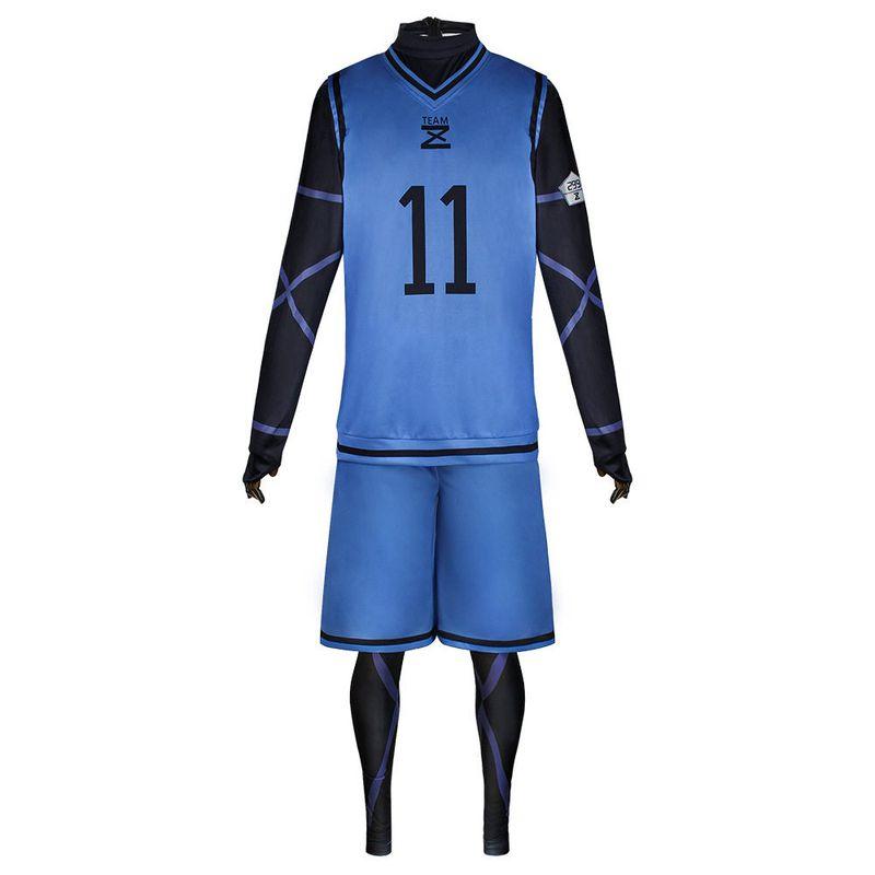 Blue Prison Jersey Jiseiichi Cosplay Costume Bachira Meguru Chigiri Hyoma Kishin Renzuke No. 11 Jiseiichi Cosplay Costume