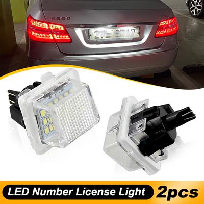 2 buc. Lampă LED pentru Număr de Înmatriculare Fără Erori pentru Mașină, pentru Mercedes Benz W204 W212 C207 C216 W221 2007-2011, Lumini T10 pentru Număr de Înmatriculare, Lumini de Plafon 6