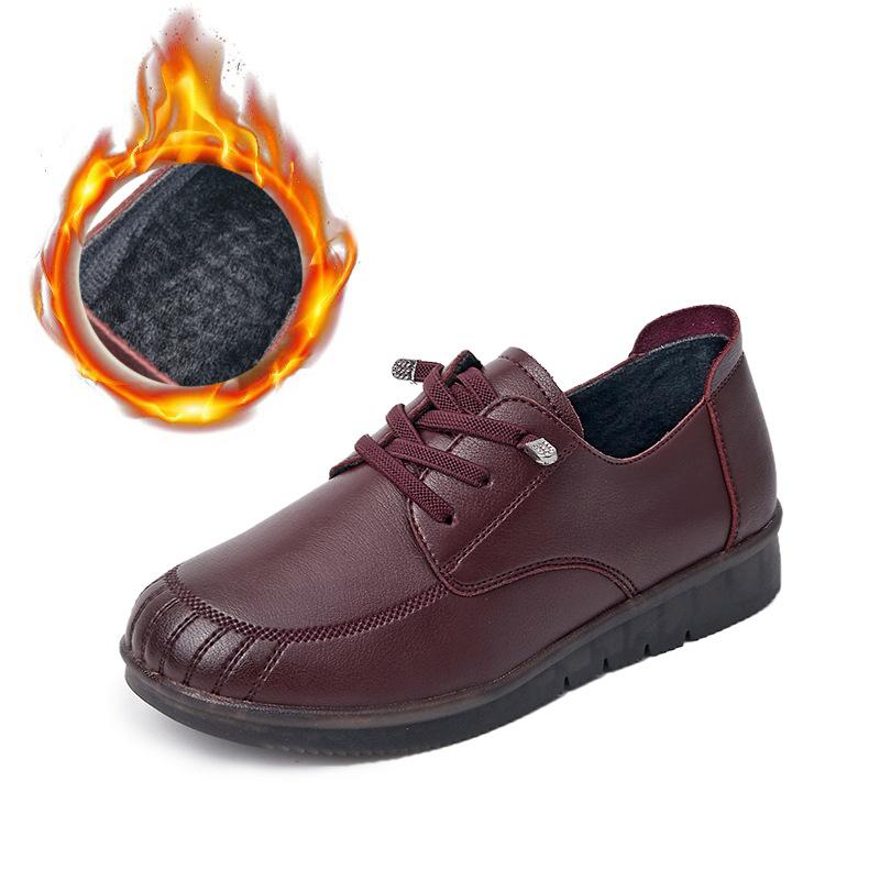 Women Sneakers Women Shoes Loafers Lace Up Comfort  Flats 2024 Trend Spring Casual Mom Shoes Femme Plush  Warm