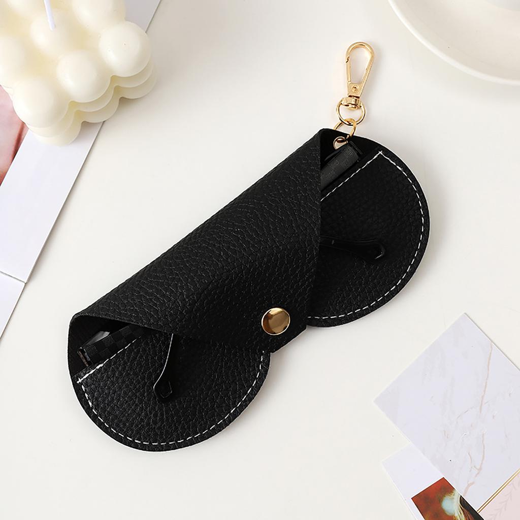 1pc Portable PU Glasses Bag Foldable Travel Sunglasses Case Simple Glasses Storage Box Travel Glasses Case Holder Pouch Cases