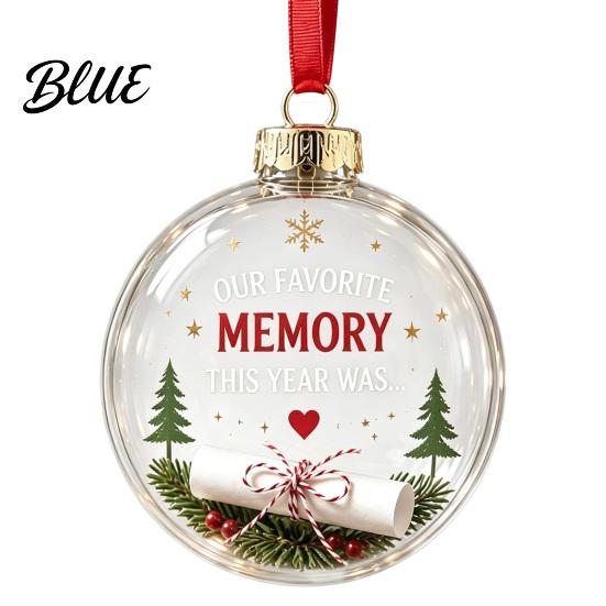 DIY Craft Ornaments for Holidays 3D Clear Ball Christmas Ornament Holiday Message Keepsake Acrylic Party Supplies Tree Hanging Decoration
