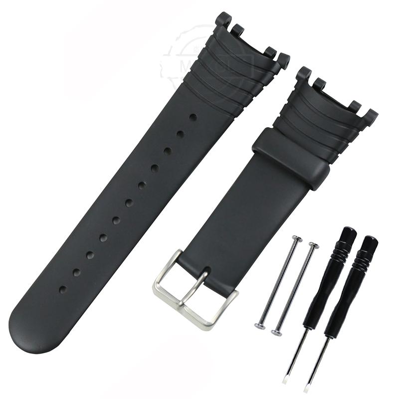 Rubber Strap Suitable for Suunto Vector Men's  Wristband Outdoor Sports Waterproof Watch Band Buckle Screw Tool