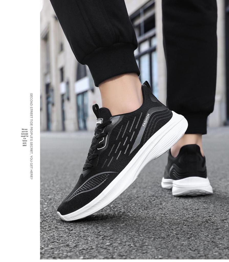 Plus Size Men's Ultra-light Shock-Absorbing Breathable Running Shoes