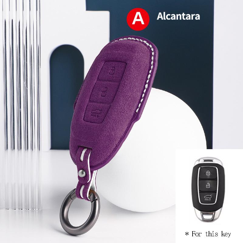 Interior Mouldings 3 Buttons Car Key Case For Hyundai Tucson Santa Fe Rena Sonata Elantra Creta I10 I30 I40 Solaris Accent Cover
