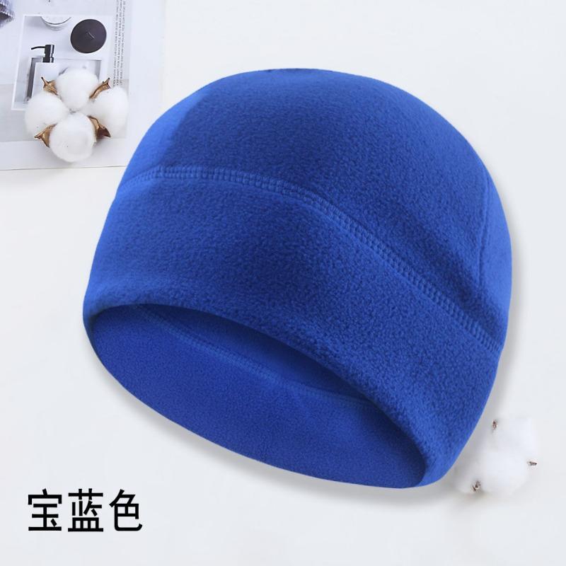 

Fleece riding cap autumn and winter sports skiing liner hat outdoor warm fleece pullover hat men average size королівський синій колір
