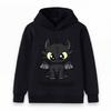 Kids Boys Girls Cute Toothless Print Pullover Hoodie Soft Casual Long Sleeve Hooded Sweatshirt For Toddlers Children