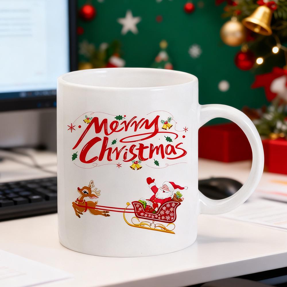 Customizable Christmas and Birthday Souvenir Mug - Perfect Small Gift with Logo Printing Option