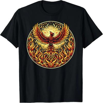 Yellow Phoenix 6 Life Rebirth Longevity Magic Renewal Gift T-Shirt